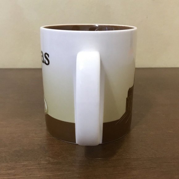 2008 Starbucks Collectors Series Las Vegas 16 oz Brown Ceramic Mug - Picture 5 of 7